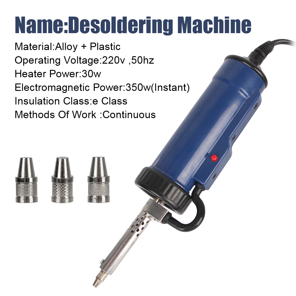 Remove Pump with 3 Suction Noz - Desoldering Pump Electric Vacuum Station 评论和价格